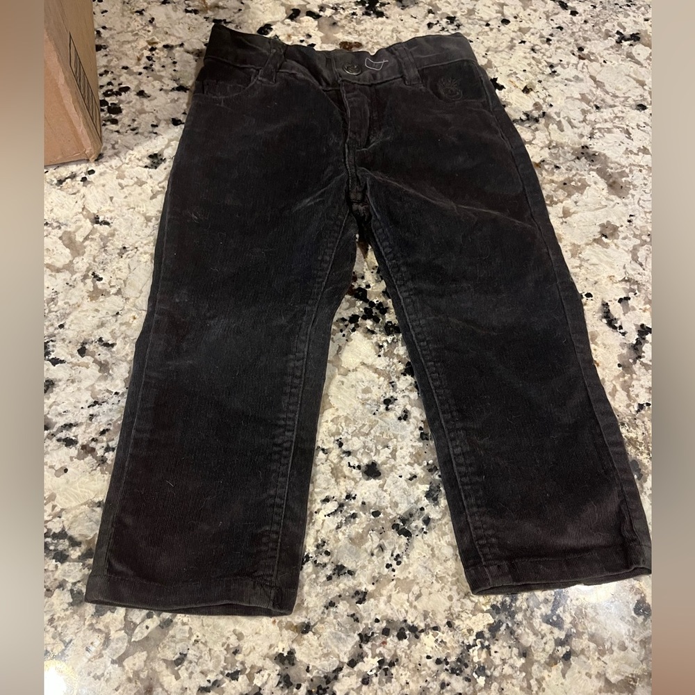 Knuckleheads Boys 2T Black corduroy Cory pants NWT